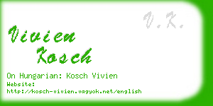 vivien kosch business card